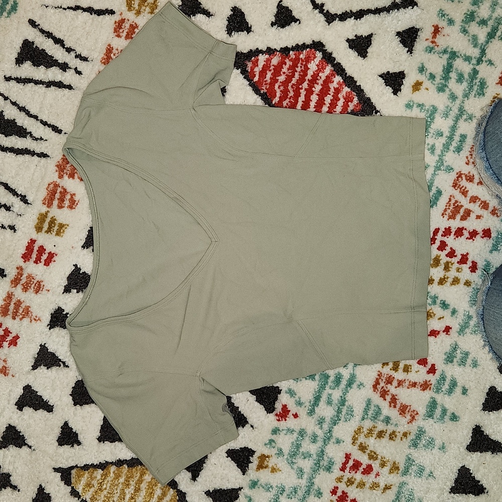 Lululemon Align Nulu Short Sleeve Tee Pale Green